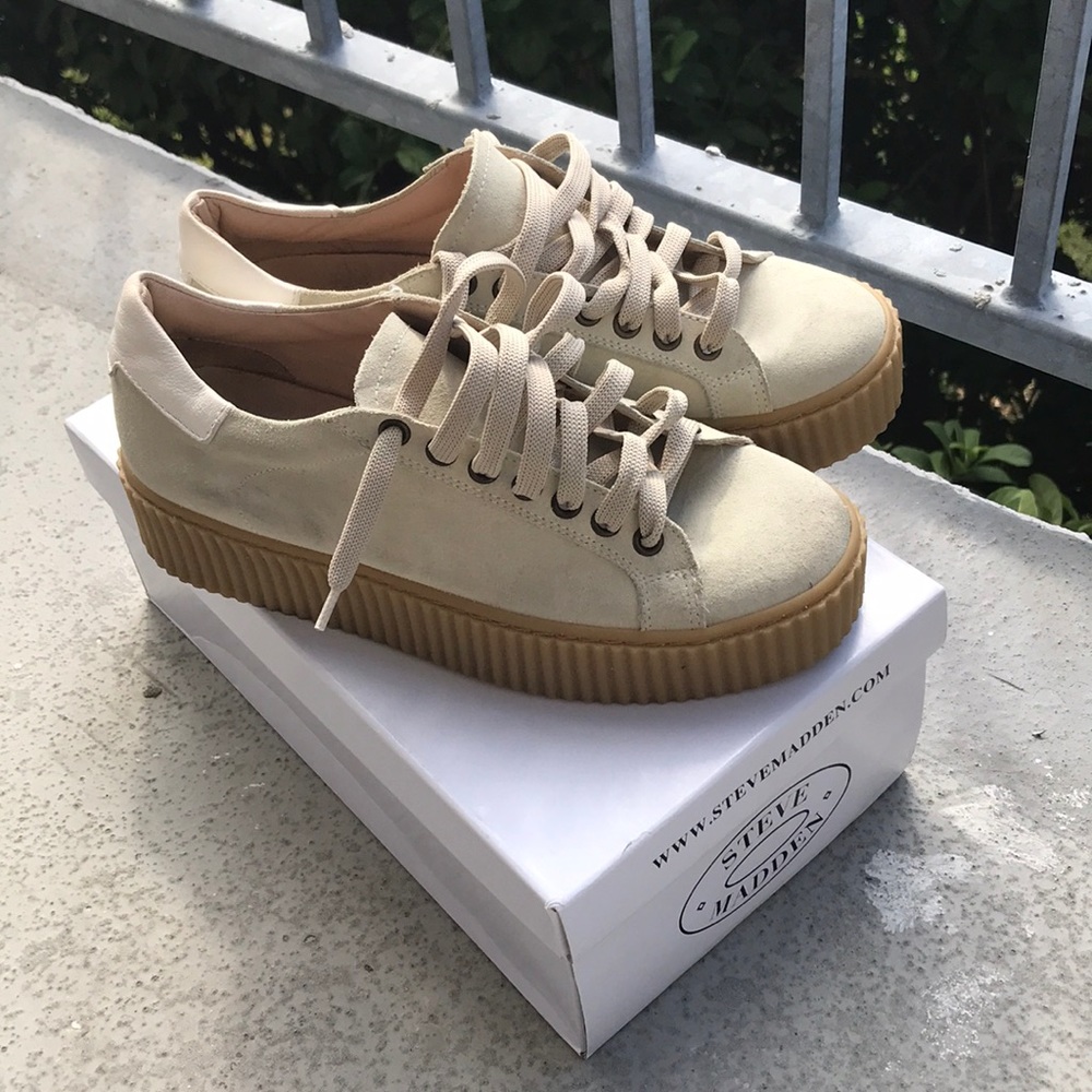Sofya Tan Suede Shoes